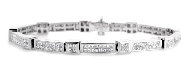 Evening Bracelet 4.25CT Diamond 18KW